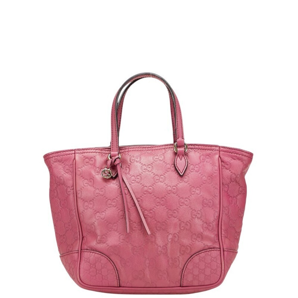 Gucci Guccissima Bree Handbag Purple Leather